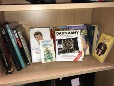 A collection of TV and film related books including 2 autobiographies