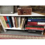 A quantity of assorted books including pottery, angling, wine,