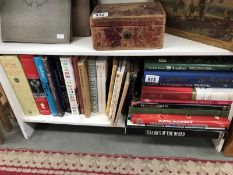 A quantity of assorted books including pottery, angling, wine,