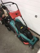 A Bosch electric lawn mower