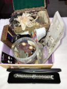 A quantity of costume jewellery and wrist watches