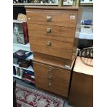 A pair of modern 3 drawer chests