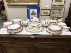 A large quantity of Royal Doulton Sandon tea and dinnerware (approx 64 pieces)