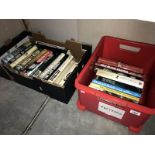 2 boxes of books on 20th century Military history including trenches, tanks, Malta, Bismark,