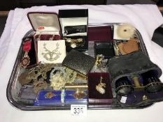 A quantity of miscellaneous items including a ladies Accurist watch, cufflinks etc.