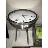 A retro style table clock (battery operated)