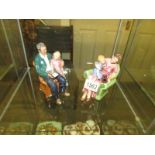 2 Royal Doulton figures - Grandpa's Story HN 3456 and When I Was Young, HN 3457.