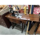 A singer treddle sewing machine