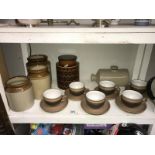 A quantity of Denby tea ware & stoneware jars