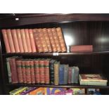 A collection of collectable antiquarian books including Dickens