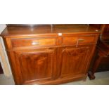 A French 2 drawer, 2 door sideboard.