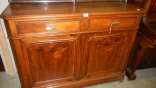 A French 2 drawer, 2 door sideboard.