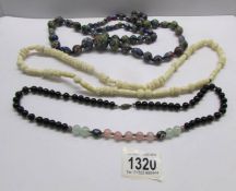 A Murano glass millifiori bead necklace,