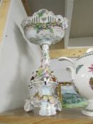 A continental porcelain table centrepiece.