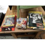 A quantity of 1950's/60's film memorabilia including scrap books film review, Fans' star library,