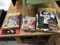 A quantity of 1950's/60's film memorabilia including scrap books film review, Fans' star library,