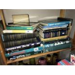 2 boxes of assorted books including cricket, golf, boxing,