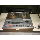 A Sony reel to reel tape recorder