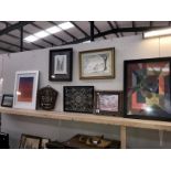 A collection of 8 varied framed and glazed pictures