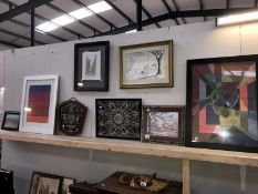 A collection of 8 varied framed and glazed pictures