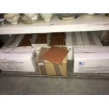 9 boxes of clay floor tiles