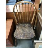 An old kitchen chair