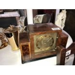 An art deco style striking mantel clock A/F