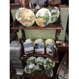 16 collectors plates including Wedgwood, Royal Doulton, animals, farm scenes etc.