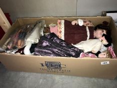 A large quantity of collectors dolls
