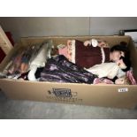 A large quantity of collectors dolls