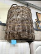 A very large wicker basket