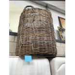 A very large wicker basket