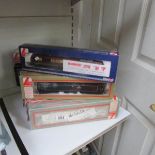 10 boxed Lima locomotives.