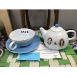 A Royal tea for one set - William and Kate commemorative