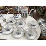 A Susie Cooper 'Corinthian' coffee set