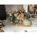 A collection of large Pendelfin figures including Dasher,