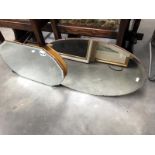 2 bevel edged mirrors