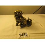 A Chinese bronze? dog of foo.