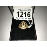 A 10ct/5.1 gold U.S.A college ring, size R.