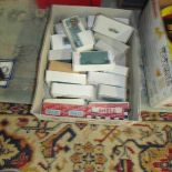 A quantity of play worn die cast including Dinky in home made boxes.