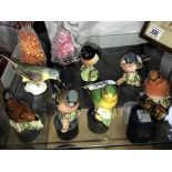 6 Beswick birds & a Goebel bird