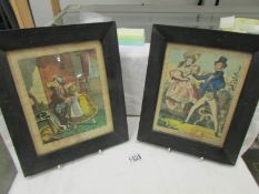 A pair of framed and glazed prints published by J L Mark, Smithfield,