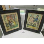 A pair of framed and glazed prints published by J L Mark, Smithfield,