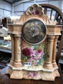 An old china clock