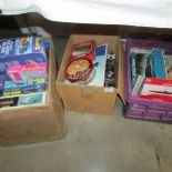 3 boxes of model aircraft kits including a 1/32 Westland Lynx Helicopter and cars.