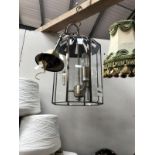 A 3 arm ceiling lantern