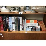 A shelf of books & novels