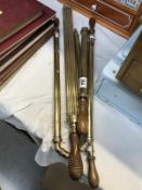 5 brass garden sprays including Four Oaks Nursery etc.