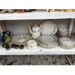 A collection of Minton spring Bouquet china includig coffee pot & other items