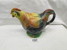 A Staffordshire rooster teapot.
